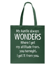 Nephew and Niece Auntie attitude Tote Bag thumbnail