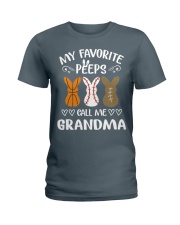 My favorite peeps call me grandma Ladies T-Shirt tile