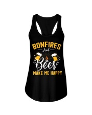Bonfires make me happy Ladies Flowy Tank tile