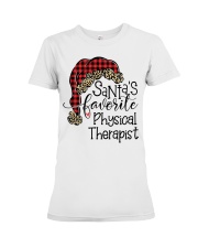 Santa's favorite Physical Therapist Premium Fit Ladies Tee tile