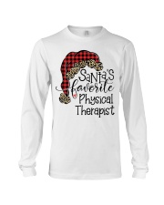 Santa's favorite Physical Therapist Long Sleeve Tee tile