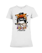 One Spooky Auntie Premium Fit Ladies Tee tile