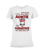 Auntie and Godmother Premium Fit Ladies Tee tile