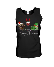Merry Christmas Wine Dog and Camping Unisex Tank thumbnail