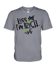 Kiss me I'm Irish V-Neck T-Shirt tile