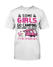 girls camping Premium Fit Mens Tee tile