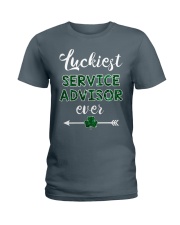 Luckiest Service Advisor Ever Ladies T-Shirt tile