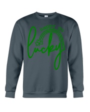 Happy Go Lucky Green Crewneck Sweatshirt tile