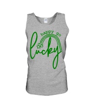 Happy Go Lucky Green Unisex Tank tile