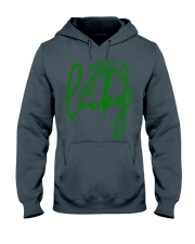 Happy Go Lucky Green Hooded Sweatshirt tile