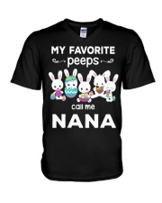 My favorite PEEPS call me Nana V-Neck T-Shirt tile