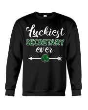 Luckiest Secretary Ever Crewneck Sweatshirt thumbnail