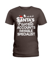 Santa's favorite Accounts Payable Specialist Ladies T-Shirt thumbnail