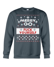 MERRY GO FUCK YOURSELF Crewneck Sweatshirt front