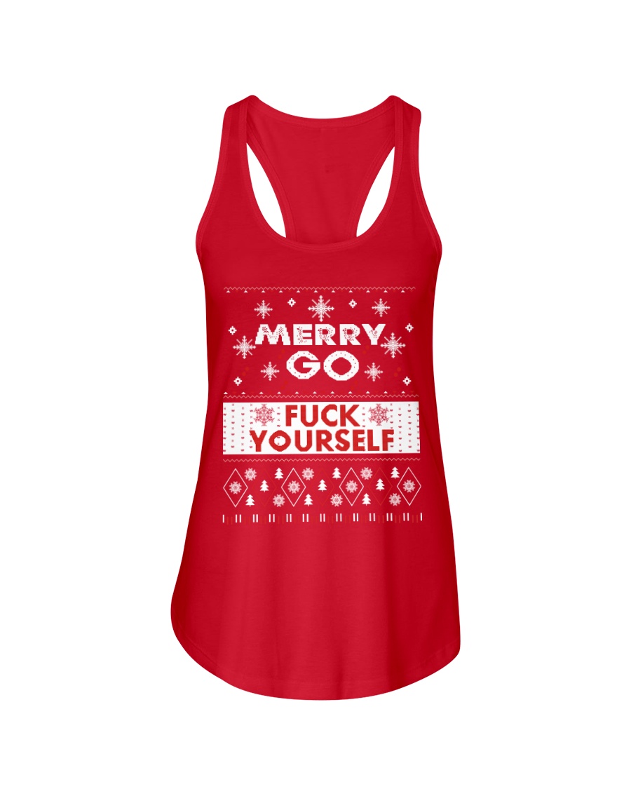 MERRY GO FUCK YOURSELF Ladies Flowy Tank