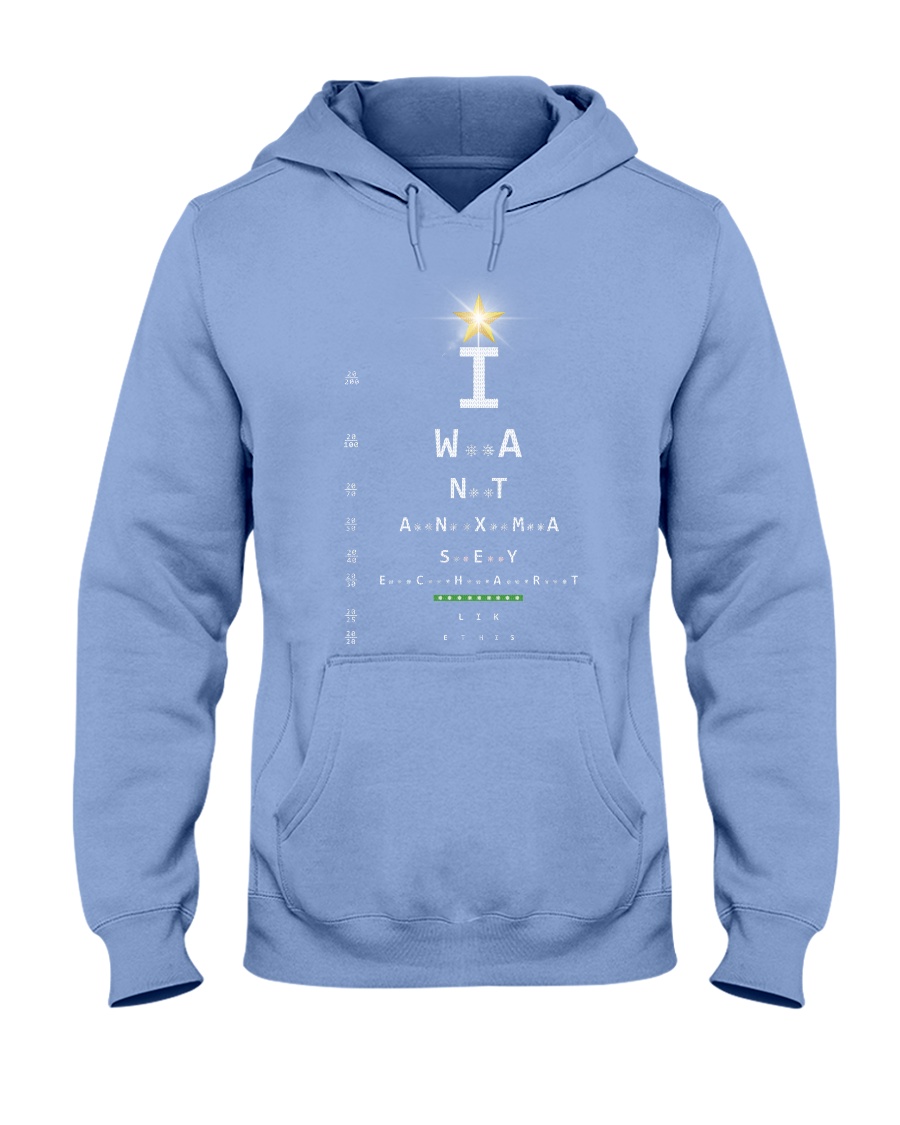 Eye Chart Hooded Sweatshirt