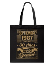 Septiembre 1987 Tote Bag thumbnail