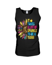 IT TAKES A LOT OF SPARKLE TO BE A TEACHER Unisex Tank thumbnail