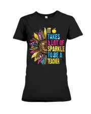 IT TAKES A LOT OF SPARKLE TO BE A TEACHER Premium Fit Ladies Tee thumbnail