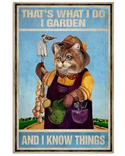 That's what I do I garden And I know things 11x17 Poster front