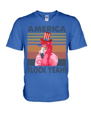 America Flock Yeah V-Neck T-Shirt tile