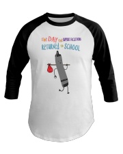 Support Facilitators Crayon Black Baseball Tee tile