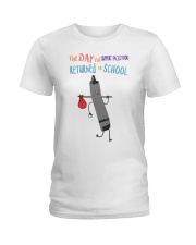 Support Facilitators Crayon Black Ladies T-Shirt tile