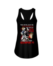Mr The devil saw me with my head down Ladies Flowy Tank tile