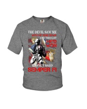 Mr The devil saw me with my head down Youth T-Shirt tile