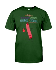 4th Grade Crayon Red Classic T-Shirt tile