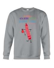 4th Grade Crayon Red Crewneck Sweatshirt tile