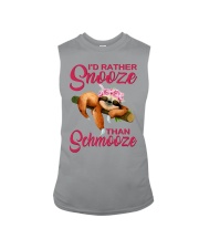 Sloth I rather snooze than schmooze Sleeveless Tee tile