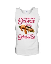 Sloth I rather snooze than schmooze Unisex Tank tile