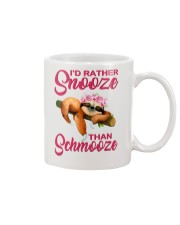 Sloth I rather snooze than schmooze Mug tile