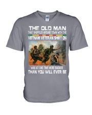 Vietnam Veteran V-Neck T-Shirt tile