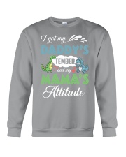 Dinosaur Daddy's temper and Mama's attitude Crewneck Sweatshirt tile