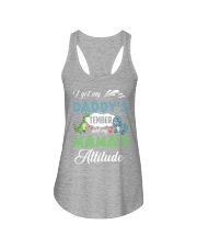 Dinosaur Daddy's temper and Mama's attitude Ladies Flowy Tank tile