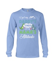 Dinosaur Daddy's temper and Mama's attitude Long Sleeve Tee tile