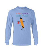 Librarian Crayon Orange Long Sleeve Tee tile