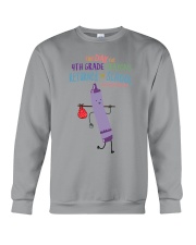 4th Grade Crayon Purple Crewneck Sweatshirt tile