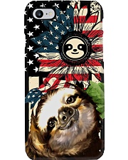 Sloth Sunflower Flag Phone Case i-phone-8-case