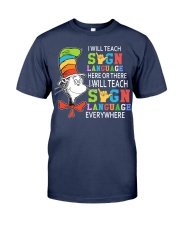 Sign Language here or there Premium Fit Mens Tee tile
