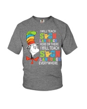 Sign Language here or there Youth T-Shirt tile