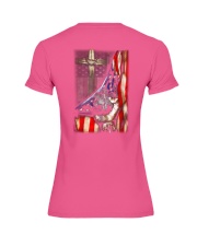 Paramedic EMT Under God Flag Premium Fit Ladies Tee tile