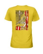 Paramedic EMT Under God Flag Ladies T-Shirt tile