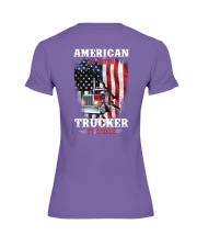 American by birth Trucker by choice Premium Fit Ladies Tee tile