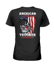American by birth Trucker by choice Ladies T-Shirt tile