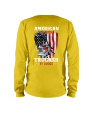 American by birth Trucker by choice Long Sleeve Tee tile