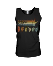 RETRO HAND Unisex Tank tile
