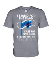 Nurse Stand for the Flag V-Neck T-Shirt tile